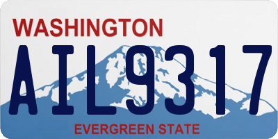 WA license plate AIL9317