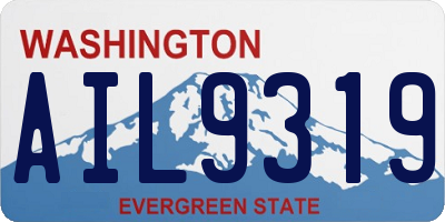 WA license plate AIL9319