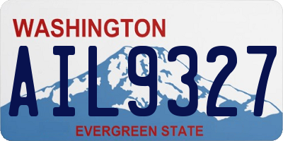 WA license plate AIL9327