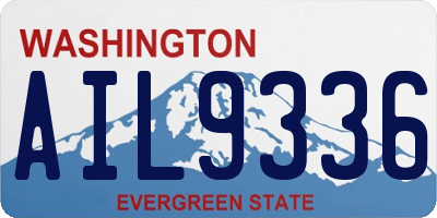 WA license plate AIL9336
