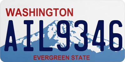 WA license plate AIL9346