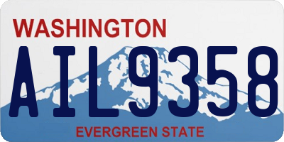 WA license plate AIL9358