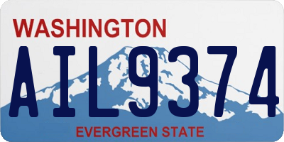 WA license plate AIL9374