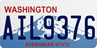 WA license plate AIL9376
