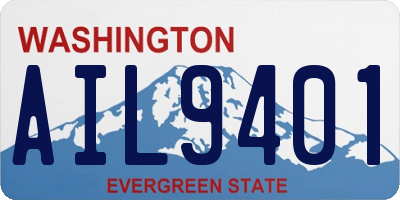 WA license plate AIL9401