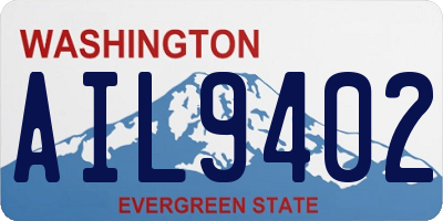 WA license plate AIL9402