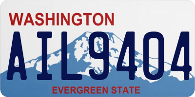 WA license plate AIL9404