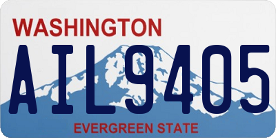 WA license plate AIL9405