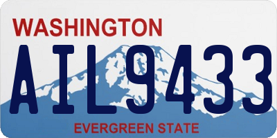 WA license plate AIL9433