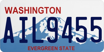 WA license plate AIL9455