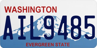 WA license plate AIL9485