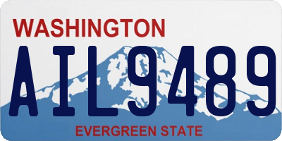WA license plate AIL9489