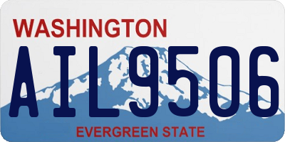 WA license plate AIL9506