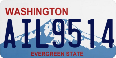 WA license plate AIL9514
