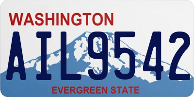 WA license plate AIL9542