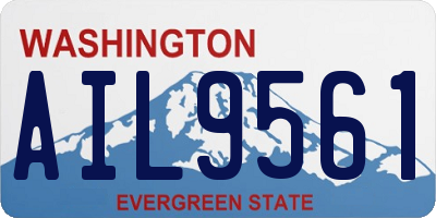 WA license plate AIL9561