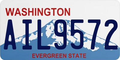 WA license plate AIL9572