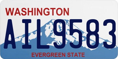 WA license plate AIL9583