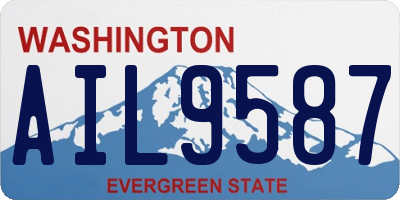 WA license plate AIL9587
