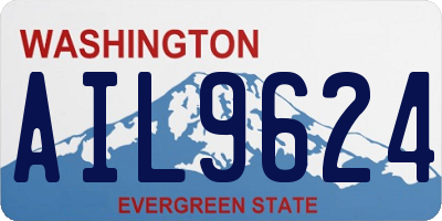 WA license plate AIL9624