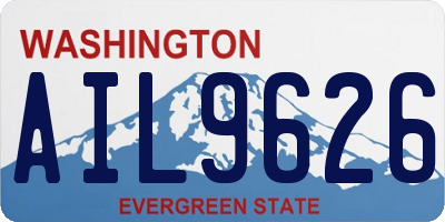WA license plate AIL9626