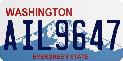 WA license plate AIL9647