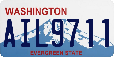 WA license plate AIL9711