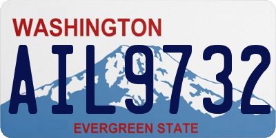 WA license plate AIL9732