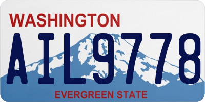 WA license plate AIL9778