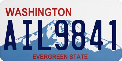 WA license plate AIL9841