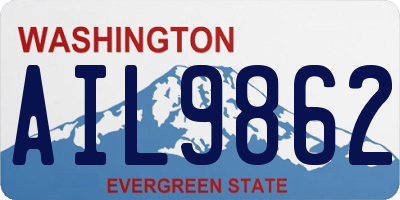 WA license plate AIL9862