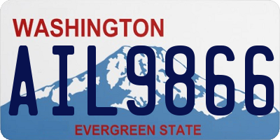 WA license plate AIL9866