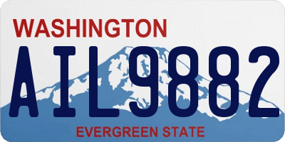 WA license plate AIL9882