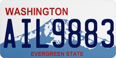 WA license plate AIL9883