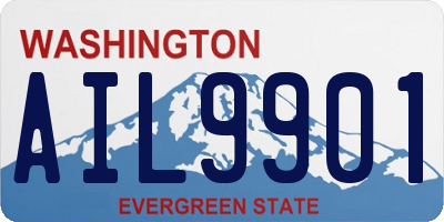 WA license plate AIL9901