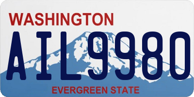 WA license plate AIL9980