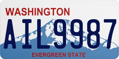 WA license plate AIL9987