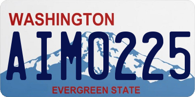 WA license plate AIM0225