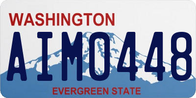 WA license plate AIM0448