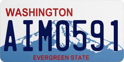 WA license plate AIM0591