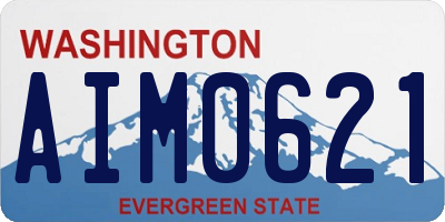 WA license plate AIM0621
