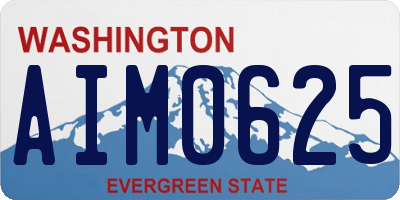 WA license plate AIM0625