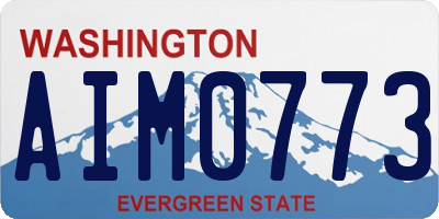 WA license plate AIM0773