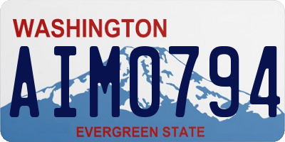 WA license plate AIM0794
