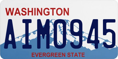 WA license plate AIM0945
