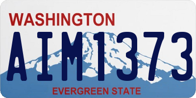 WA license plate AIM1373