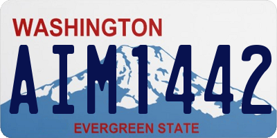 WA license plate AIM1442