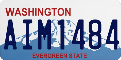 WA license plate AIM1484