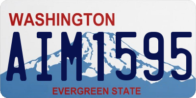 WA license plate AIM1595