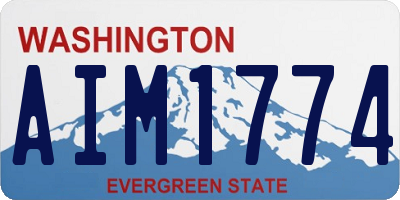 WA license plate AIM1774